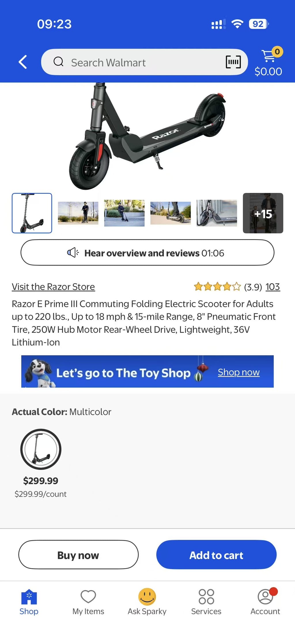 Razor E Prime III Electric Scooter – Brand New Clearance
