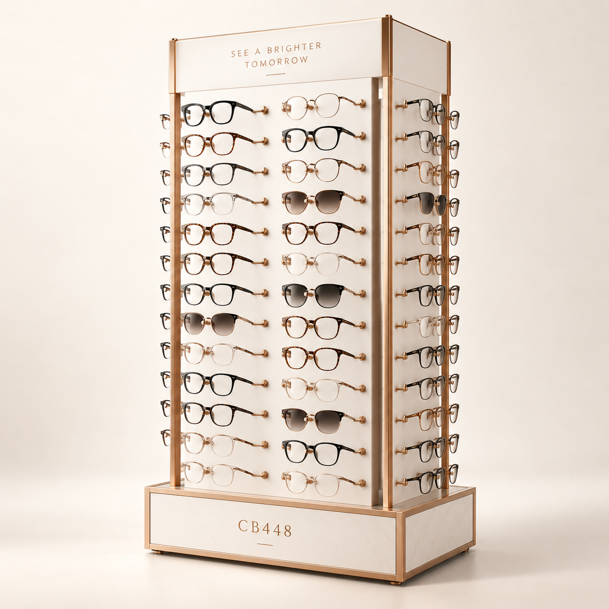 CB448 Rotating Countertop Eyewear Display Rack - Case of 5