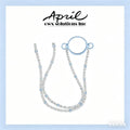 Ice Clear Iridescent Square Crystal Crossbody Long Phone Strap
