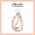 Pink Crystal Clear Glitter Beaded Phone Charm