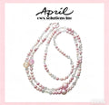Blush Pink Pearl Crystal Long Crossbody Phone Strap