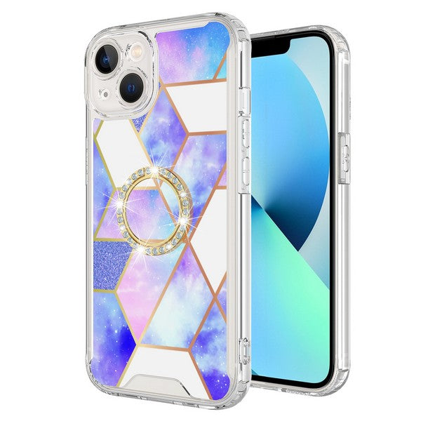 Compatible with iPhone 16 Plus 6.7 Premium IMD Ring Stand case design #6(Premium Package)