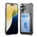 Compatible with iPhone 16 Plus 6.7 Premium Acrylic Tpu Case w/Card Slot Clear (Premium Package)