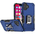Compatible with iPhone 16 Plus 6.7 Hybrid Shockproof Magnetic RingStand case Blue(Premium Package)