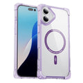 Compatible with iPhone 16 Plus 6.7 Corner Bumper Case w/Magnetic Ring Purple(Premium Package)