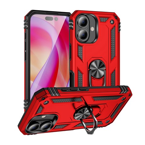 Compatible with iPhone 16 Plus 6.7 Premium Duty Ring Stand with Magnet Cases(Premium Package)