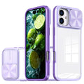 Compatible with iPhone 16 Plus 6.7 Premium Hybrid Case w/Camera Cover Purple(Premium Package)