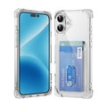 Compatible with iPhone 16 Plus 6.7 Corner Bumper Case w/Card Slot Clear(Premium Package)