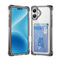 Compatible with iPhone 16 Plus 6.7 Corner Bumper Case w/Card Slot Black(Premium Package)