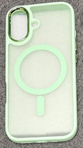 Compatible with iPhone 16 Plus 6.7 Translucent Case w/ Magnetic Ring Green(Premium Package)
