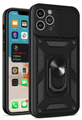 Compatible with iPhone 16 Plus 6.7 Heavy Duty Magnet Ring Stand w/ Sliding Camera Cover(Premium Package)