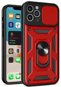 Compatible with iPhone 16 Plus 6.7 Heavy Duty Magnet Ring Stand w/ Sliding Camera Cover(Premium Package)